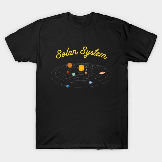 Solar System Design T-Shirt by vladocar